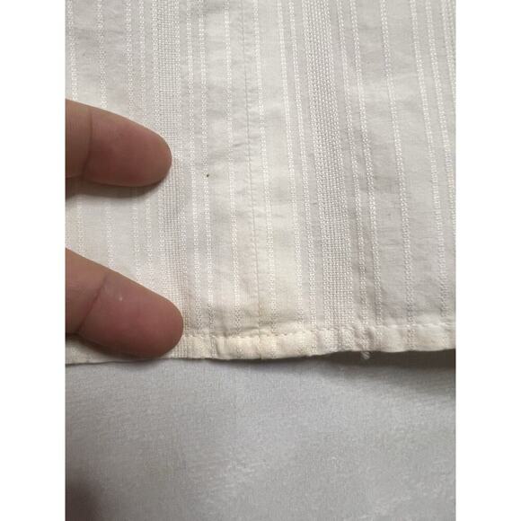 Elizabeth and James Beige 100% Cotton V Neck Sleeveless Top Sz. S - Picture 3 of 6